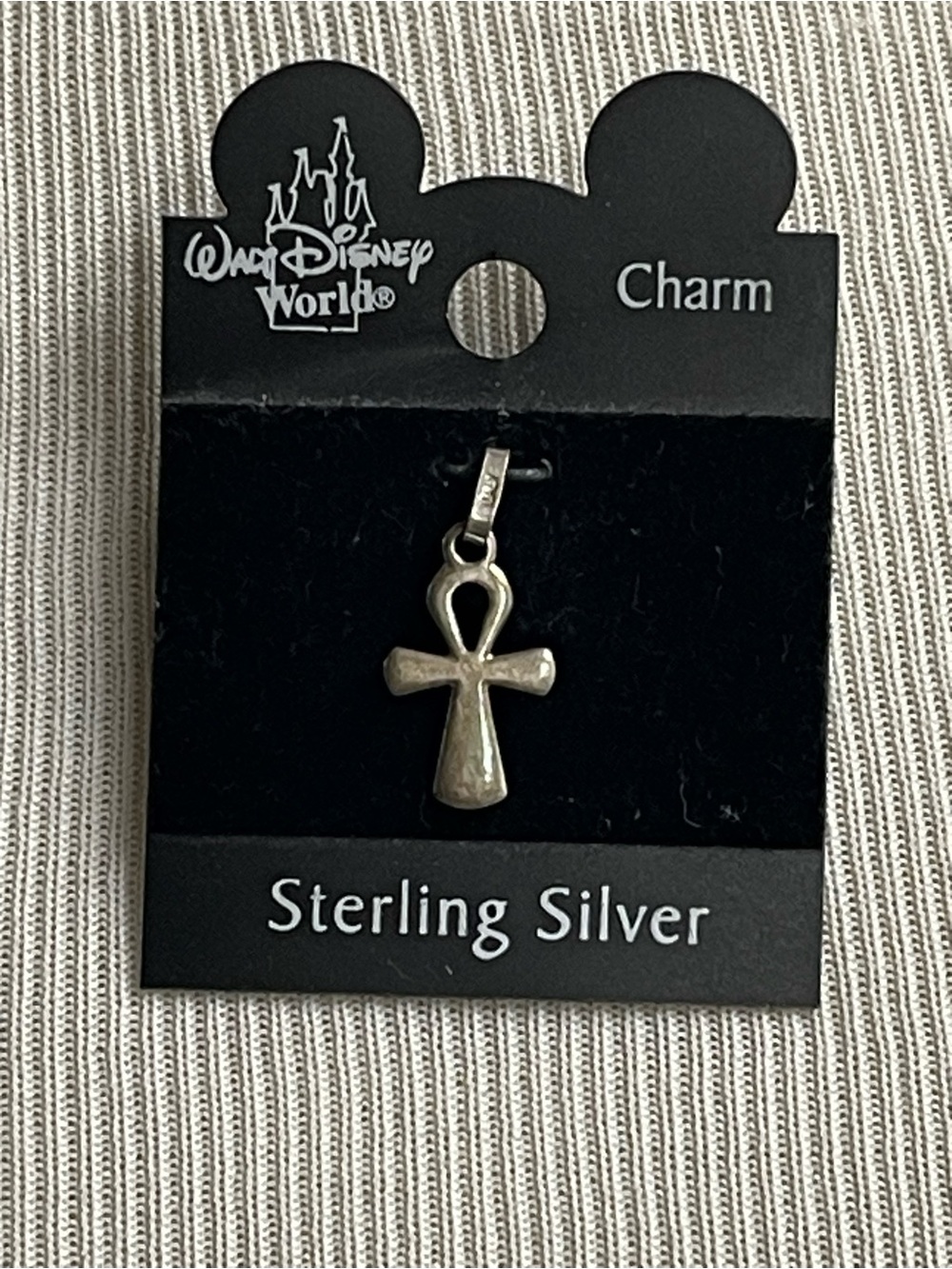 Walt Disney World Sterling Silver Cross Charm NWT